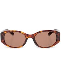 Balenciaga - Oval-Frame Tortoiseshell Sunglasses - Lyst