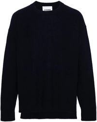 Jil Sander - Wollpullover Mit Seitlichen Schlitzen - Lyst