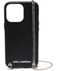 Karl Lagerfeld Karligraphy Logo Iphone 12 Case in Black | Lyst