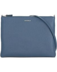 Coccinelle - Logo-Print Leather Clutch Bag - Lyst