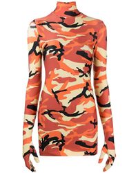 Vetements - Robe Courte À Imprimé Camouflage - Lyst