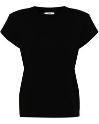 Agolde - Bryce Shoulder Pads Cotton T-Shirt - Lyst