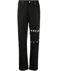 Youths in Balaclava - Coin-detail Straight-leg Jeans - Lyst