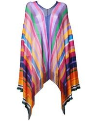Etro - Giacca A Righe Con Frange - Lyst