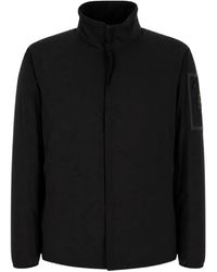 HUGO - Logo-Patch High-Neck Jacket - Lyst