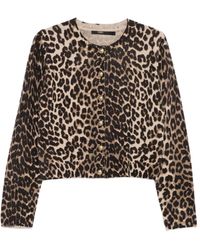 Seventy - Cárdigan con botones y estampado de leopardo - Lyst