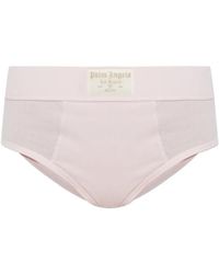 Palm Angels - Logo-Patch Ribbed-Knit Briefs - Lyst