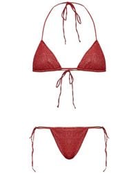 Oséree - Lurex-Thread Triangle Bikini - Lyst