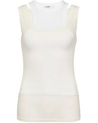 GLOWNY - Layered Scoop-Neck Top - Lyst