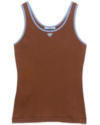 Prada - Old Cotton Tank Top - Lyst