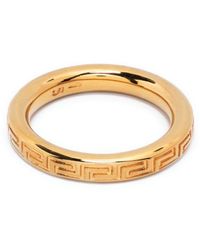 Versace - Ring mit Greca-Gravur - Lyst