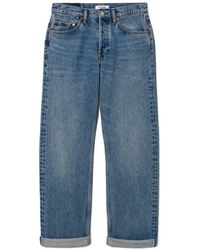 RE/DONE - Beau Straight-Leg Jeans - Lyst