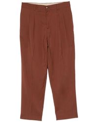 Costumein - Pleated Straight-Leg Trousers - Lyst
