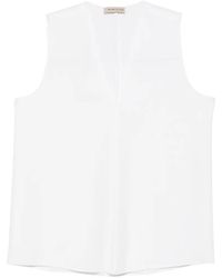 Blanca Vita - V-Neck Sleeveless Blouse - Lyst