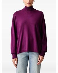 Trussardi - High-Neck Drop-Shoulder Sweater - Lyst