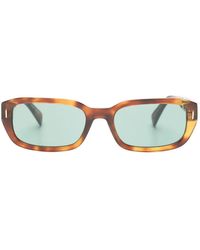 Moschino - Tortoiseshell-Effect Rectangle-Frame Sunglasses - Lyst