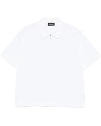 AROVESCIO - Zip-Fastening Short-Sleeve Polo Shirt - Lyst