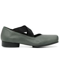 Uma Wang - Square-toe Leather Ballerina Shoes - Lyst