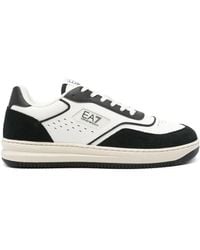 EA7 - Sneakers Aus Leder - Lyst
