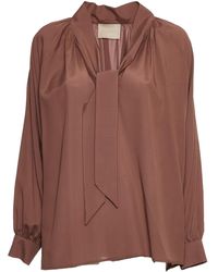Momoní - Tabatinga Tie-Neck Blouse - Lyst
