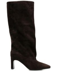 ADRIANNA FERETTI - Pointed-Toe Suede Boots - Lyst