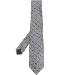 Lanvin Krawatte mit geometrischem Muster - Grau