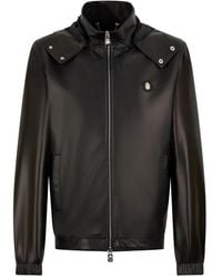 Billionaire - Hooded Leather Jacket - Lyst