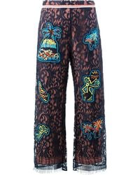 Peter Pilotto - Lace Patch Overlay Trousers - Lyst