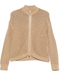 Max Mara - Sequin-Embellished Open-Knit Cardigan - Lyst