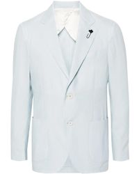 Lardini - Striped Single-Breasted Blazer - Lyst