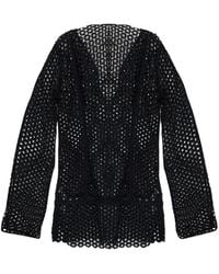 Cult Gaia - Cut-Out Long-Sleeve Mini Dress - Lyst