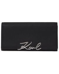 KARL LAGERFELD - K/Signature Continental Wallet - Lyst
