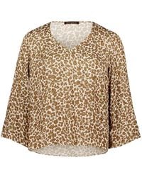 Betty Barclay - Leopard-Print V-Neck Blouse - Lyst