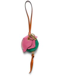 Prada - Leather Key Ring Pendant With Coin Purse - Lyst