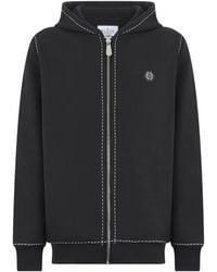 Philipp Plein - Zip Hoodie Stichthing Logo - Lyst