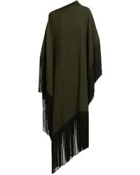 ‎Taller Marmo - Maar Fringe-Trimmed Kaftan Midi Dress - Lyst