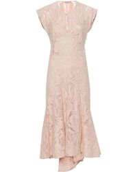 N°21 - Corded-lace Midi Dress - Lyst