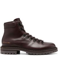 Common Projects - Lace-up Leather Ankle Boots - Lyst