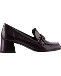 Högl - Helen Block-Heel Patent Loafers - Lyst