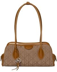Calvin Klein - Emblem Monogram-Pattern Tote Bag - Lyst