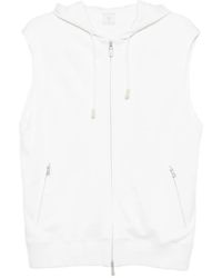 Eleventy - Sleeveless Zip-Up Hoodie - Lyst