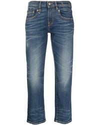 R13 - Boy Straight-Leg Cropped Jeans - Lyst