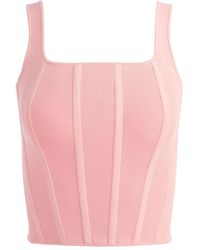 Alice + Olivia - Sariah Corset-Tank Top - Lyst