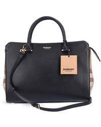 Burberry - Banwell Check Tote Bag - Lyst
