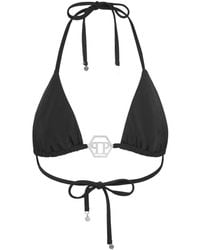 Philipp Plein - Bikini Hexagon Con Placa Del Logo - Lyst