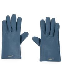 Undercover - Logo-Print Leather Gloves - Lyst
