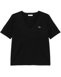 Lacoste - Relaxed Fit Soft Cotton V Neck T-Shirt - Lyst