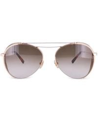 MCM - Double-Bridge Pilot-Frame Sunglasses - Lyst