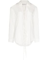 Christopher Esber - Lace-Detail Long-Sleeved Shirt - Lyst