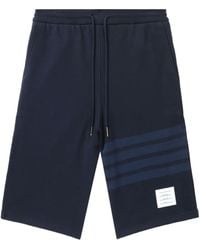 Thom Browne - 4-Bar Loopback Track Shorts - Lyst